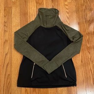 Abercrombie & Fitch performance pullover with a funnel neck.